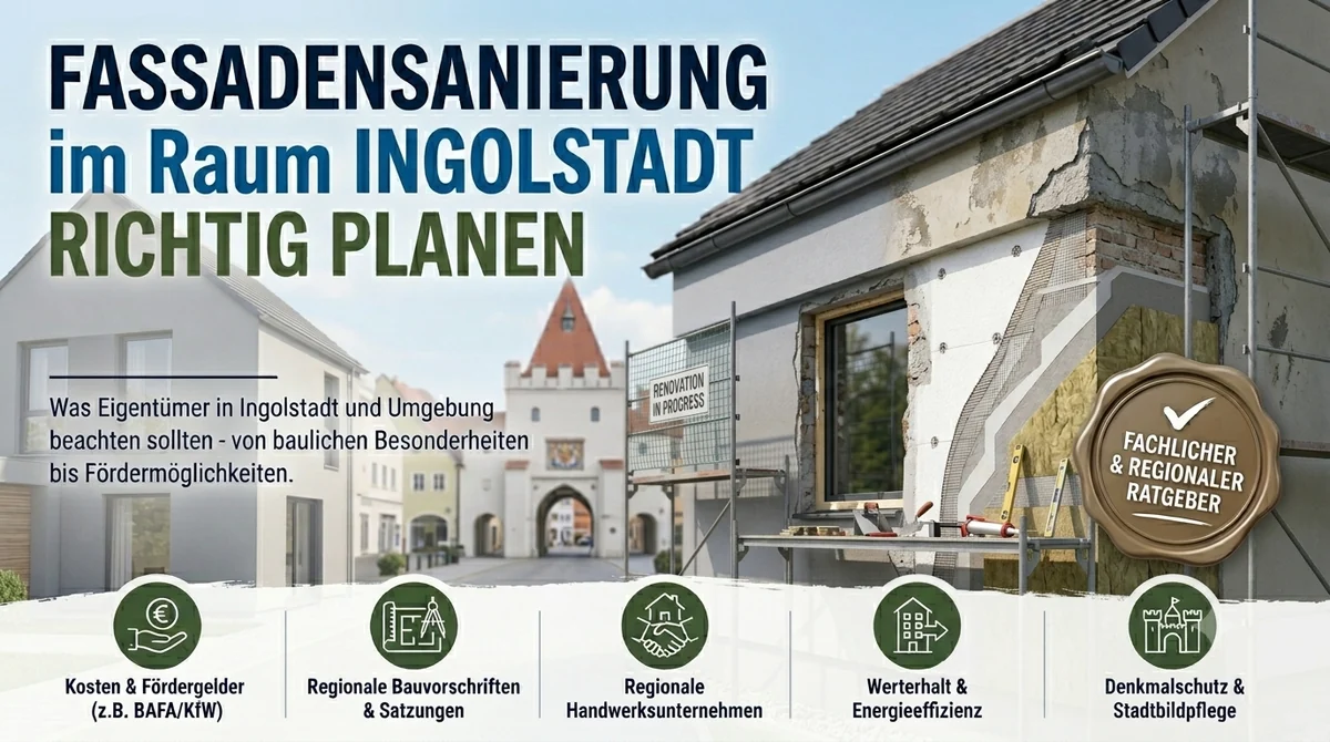 Covergrafik zur Fassadensanierung im Raum Ingolstadt