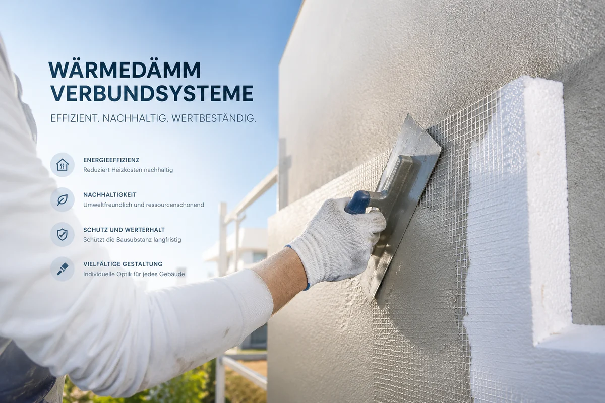 Covergrafik zu Wärmedämmverbundsystemen an einer Fassade
