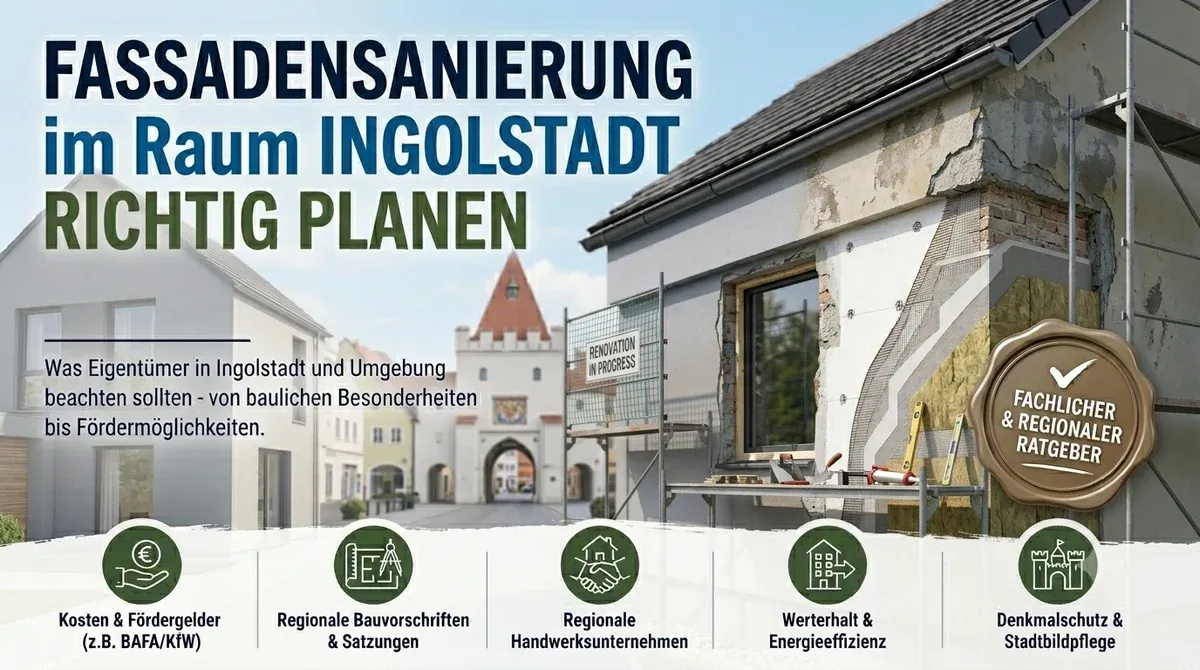 Covergrafik zur Fassadensanierung im Raum Ingolstadt