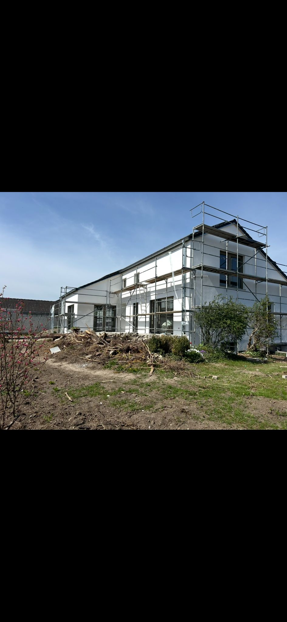 Fassadenarbeiten an einem Wohngebäude in Ingolstadt-Gerolfing