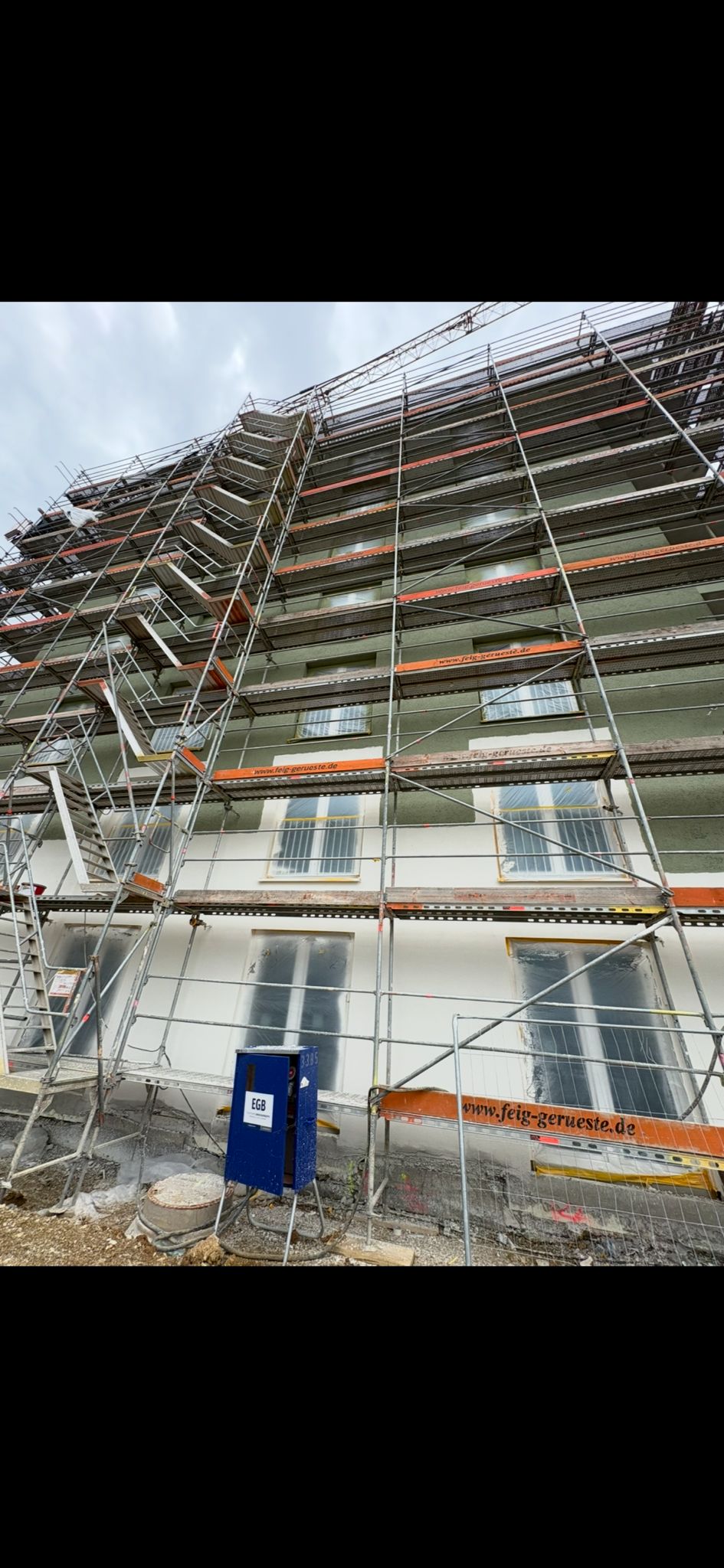 Fassadenarbeiten am Bayernheim-Projekt in Ingolstadt