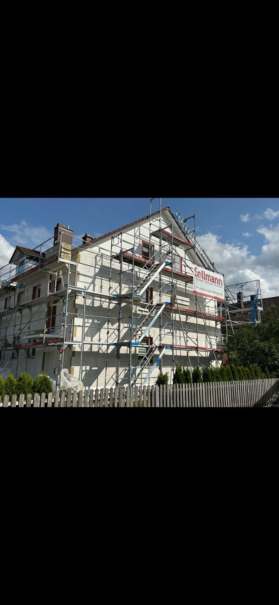 Fassadenarbeiten an einem Wohnobjekt in München