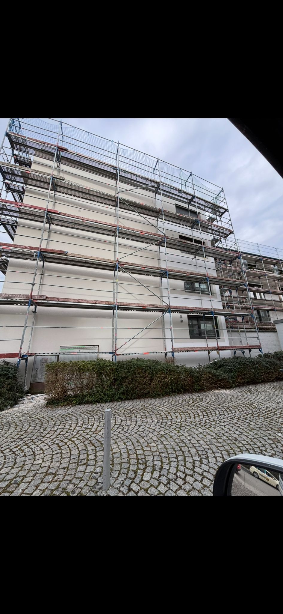 Fassadenarbeiten an einem Wohnobjekt in München