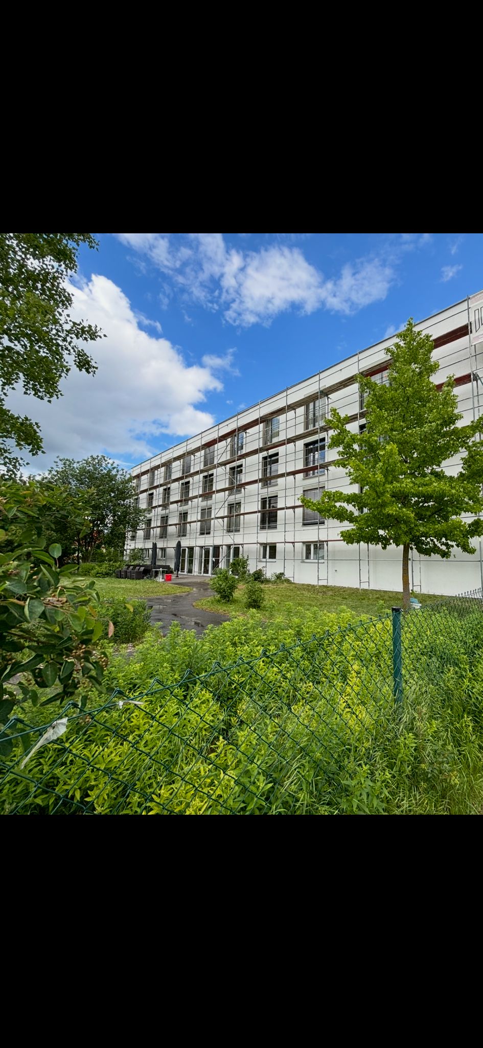 Fassadenarbeiten am AWO Pflegeheim in Neuburg