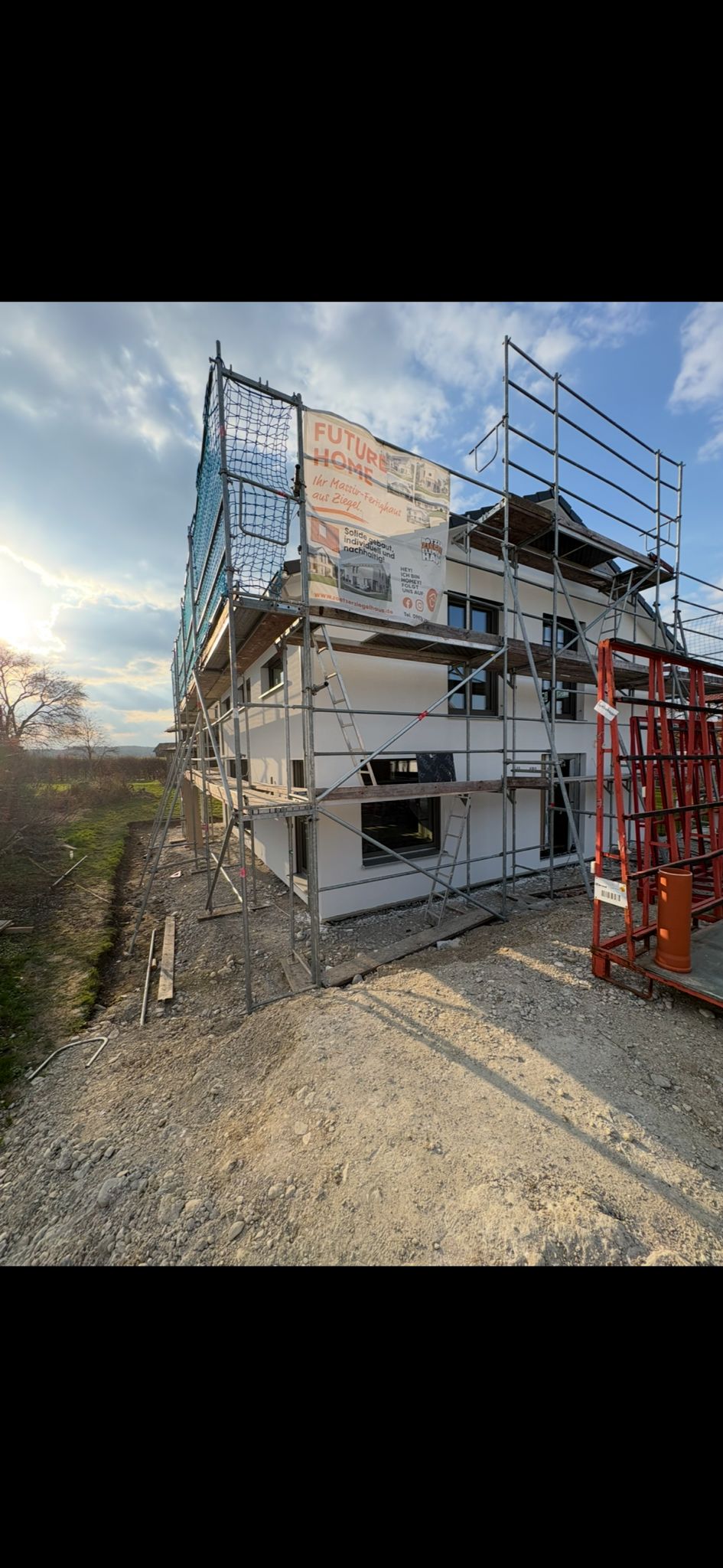Fassadenarbeiten an einem Wohnobjekt in Neuburg