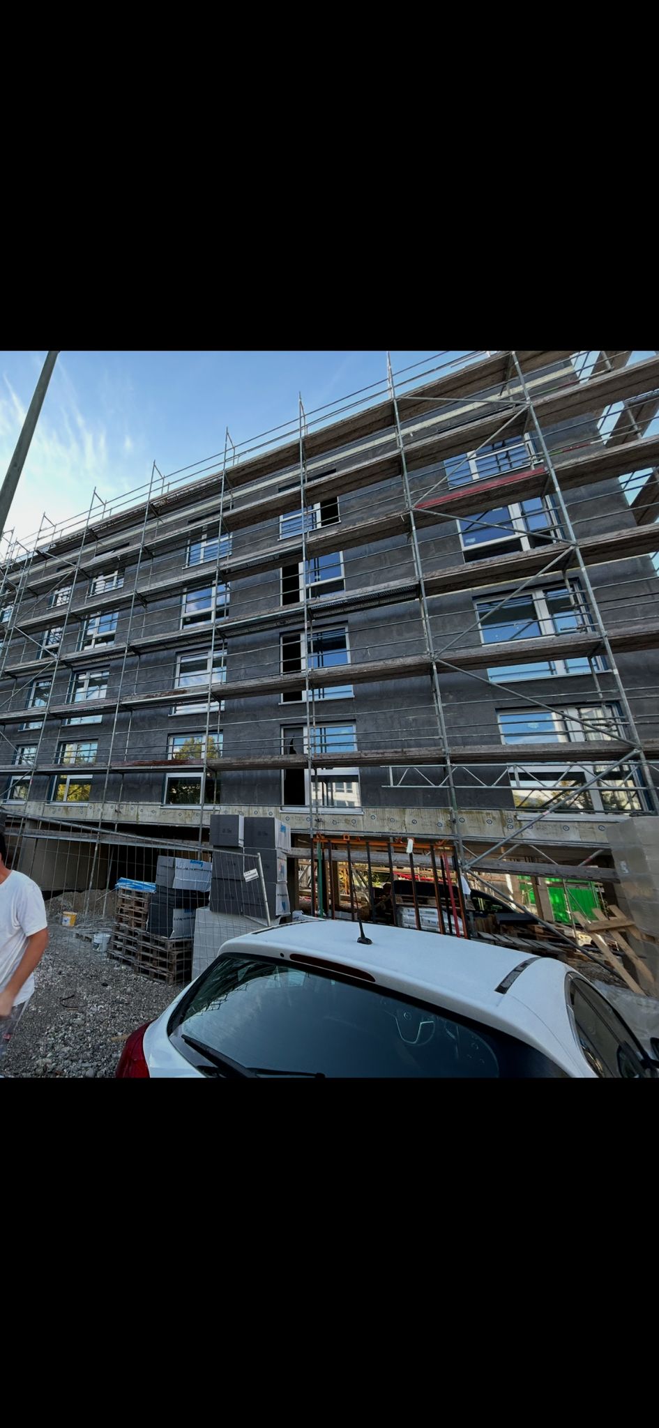 Fassadenarbeiten an einem Wohnobjekt in Unterföhring